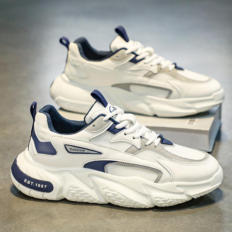 Herren modische Chunky-Sneaker mit verstärkten Overlays, atmungsaktiver Meshkonstruktion und gedämpfter EVA-Plateausohle – Norré