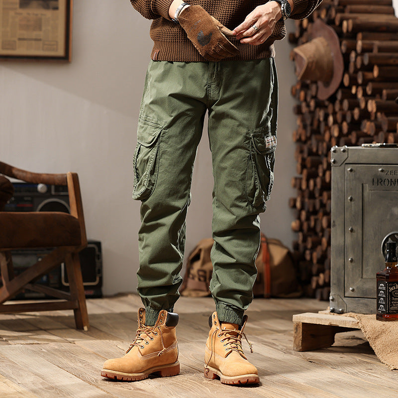 Herren Utility‑Cargo‑Jogger mit elastischem Komfortbund, Mehrfach‑Klappentaschen und gerippten Knöchelbündchen Echo Archiv