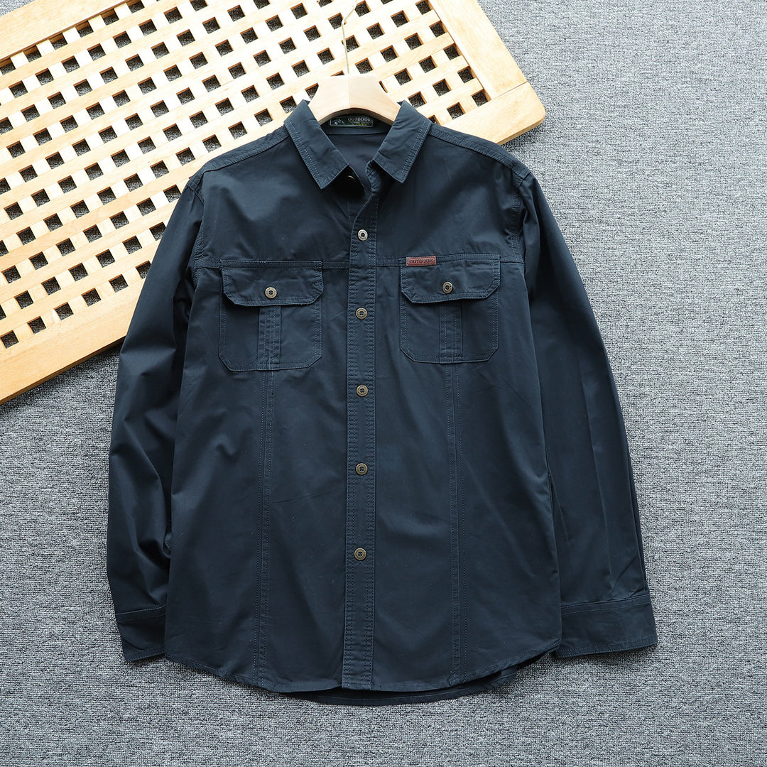 Herren Utility-Hemdjacke mit Brustklappen und verstärkten Nähten Echo Archiv