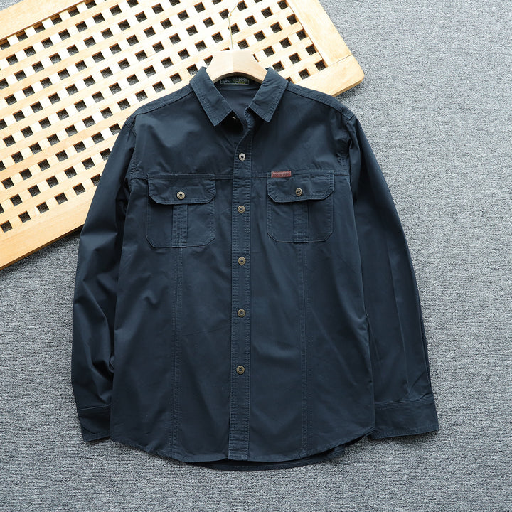 Herren Utility-Hemdjacke mit Brustklappen und verstärkten Nähten Echo Archiv