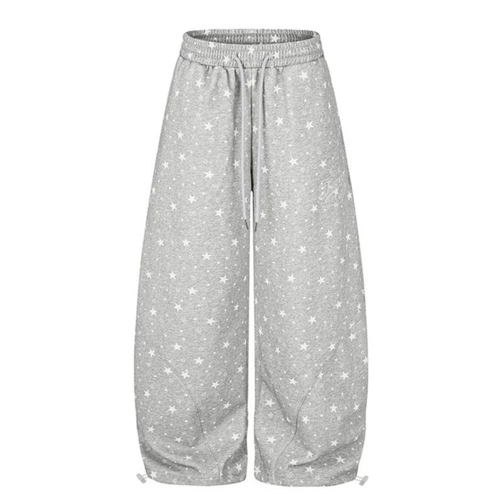 Damen Weite Palazzo-Loungehose mit Komfortbund, Tunnelzug und verstellbarem Saum Echoarchiv