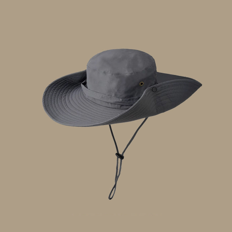 Damen Uv-Schutz Sonnenhut mit Breiter Krempe und Verstellbarem Kinnband Echoarchiv