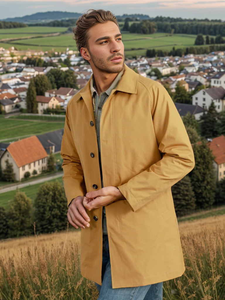 Herren wetterfeste Übergangsjacke mit praktischen Taschen Echoarchiv