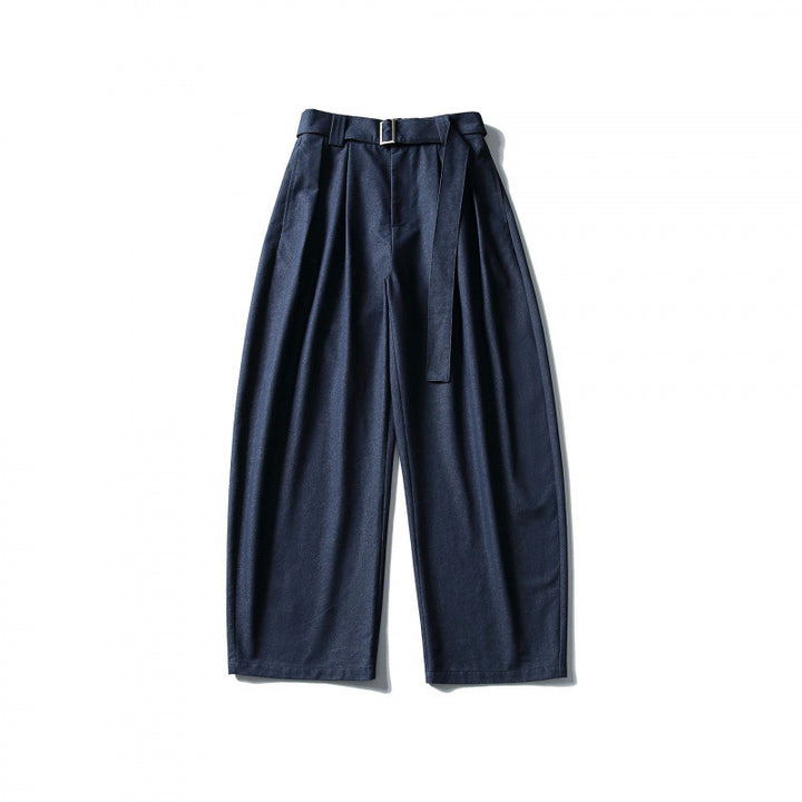 Damen Ballon-Hose mit weitem Bein, hohem Bund und Bindegürtel Echo Archiv