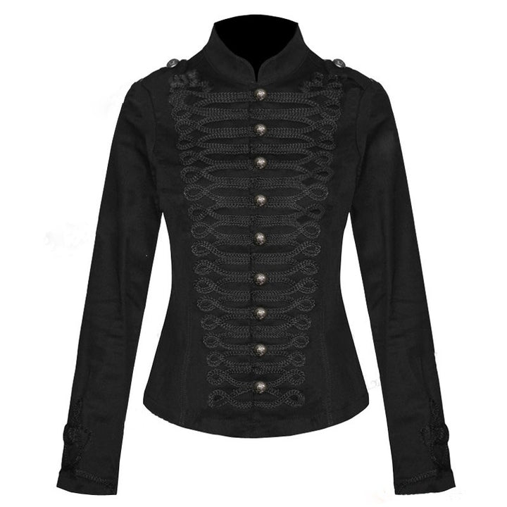 Damen Taillierte Militärjacke mit Stehkragen und dekorativer Kordelverzierung Echo Archiv