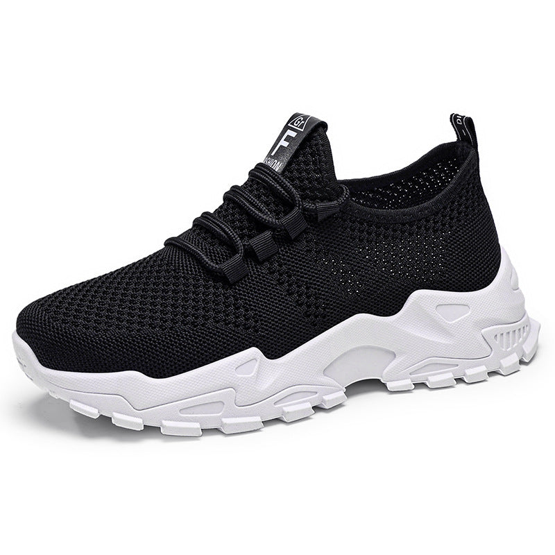 Damen nan atmungsaktive Strick-Slip-On Sneaker mit sockenähnlichem Schaft und profiliertem Plateau-Absatz Echo Archiv