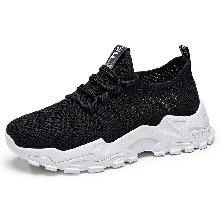 Damen nan atmungsaktive Strick-Slip-On Sneaker mit sockenähnlichem Schaft und profiliertem Plateau-Absatz Echo Archiv