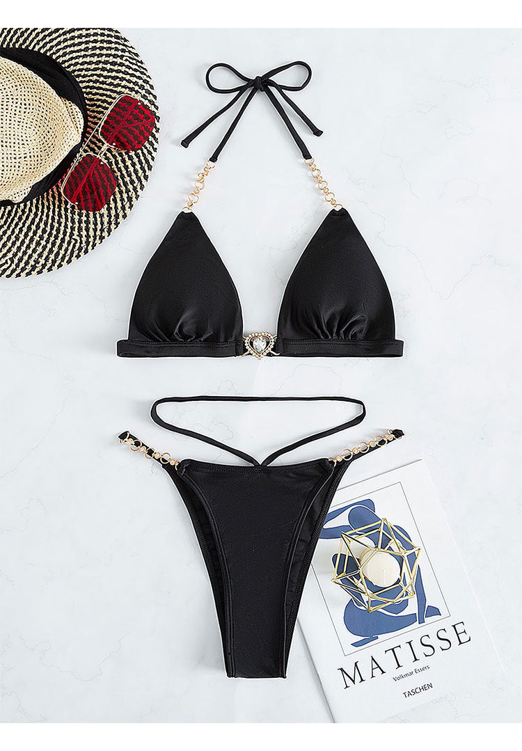 Damen Triangel-Bikini mit eleganten Schmuckdetails Echo Archiv