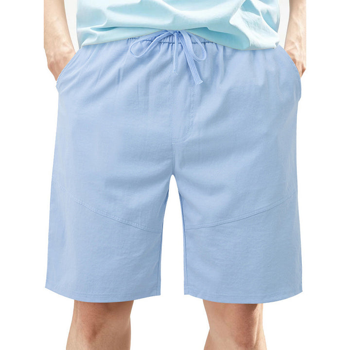 Herren lässige Shorts mit elastischem Bund und praktischen Eingrifftaschen Echoarchiv