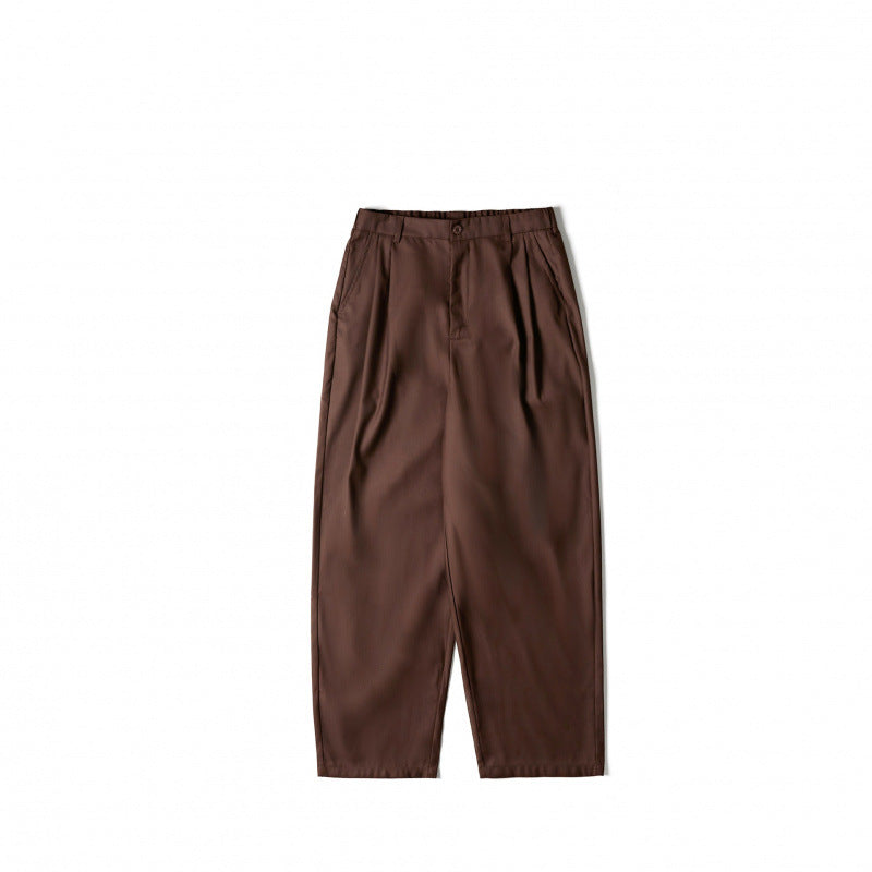 Damen Weite Highwaist-Hose mit Bundfalten, verkürztem Saum und tapered Schnitt Echo Archiv