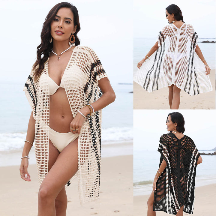 Damen Strickkimono aus luftigem Netzmaterial Echo Archiv