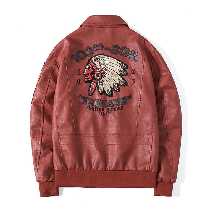 Herren Modische Bomberjacke mit bestickten Details Echo Archiv