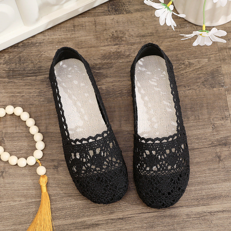 Damen elegante und atmungsaktive Spitzenschuhe Echo Archiv