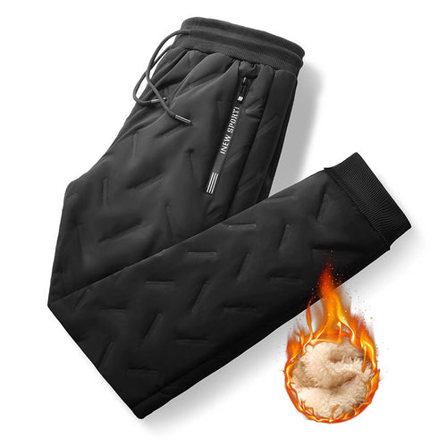 Herren Gepolsterte Thermo-Jogginghose mit Steppstruktur und Teddyfutter Echoarchiv