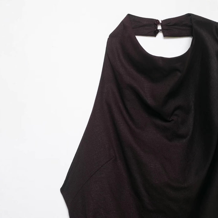 Damen asymmetrisches Top mit eleganter Drapierung Echo Archiv