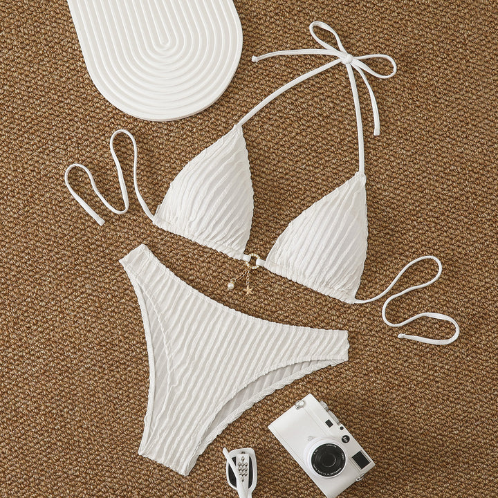Damen Triangel-Bikini mit strukturiertem Design Echo Archiv