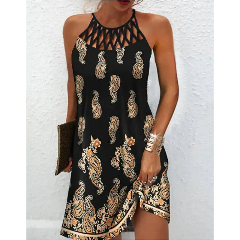Damen Neckholder Kleid mit funkelndem Gradient-Design Echoarchiv