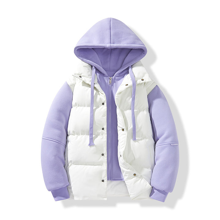 Herren Hybrid-Steppjacke mit integrierter Kapuzen-Fleeceinnenschicht Echo Archiv