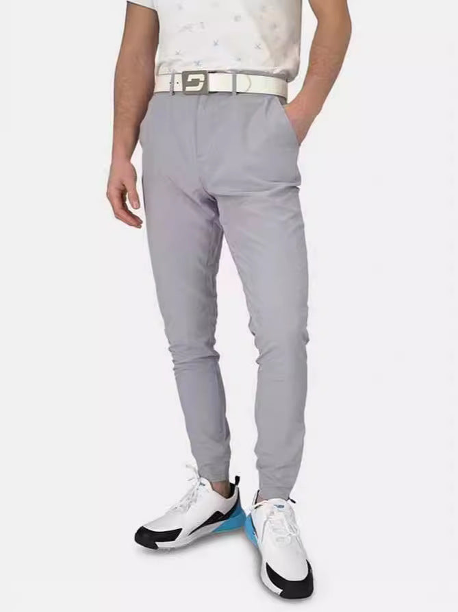 Herren Slim-Fit Anzughose mit elastischem Bund und praktischem Taschenlayout Echoarchiv