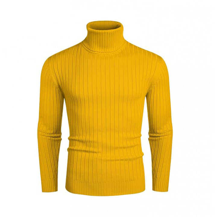 Herren nan gerippter Feinstrick-Rollkragenpullover Slim Fit Echo Archiv