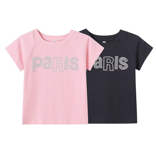 Damen T-Shirt mit Glitzerdruck Echo Archiv