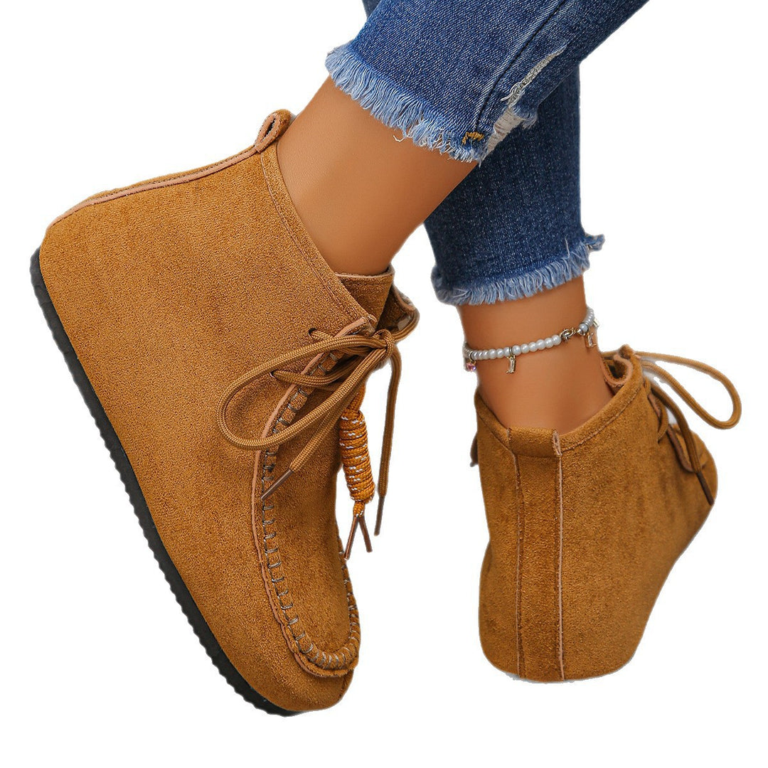 Damen Velours‑Ankle‑Mokassin mit dekorativer Quaste und handgenähter Moc‑Naht Echo Archiv