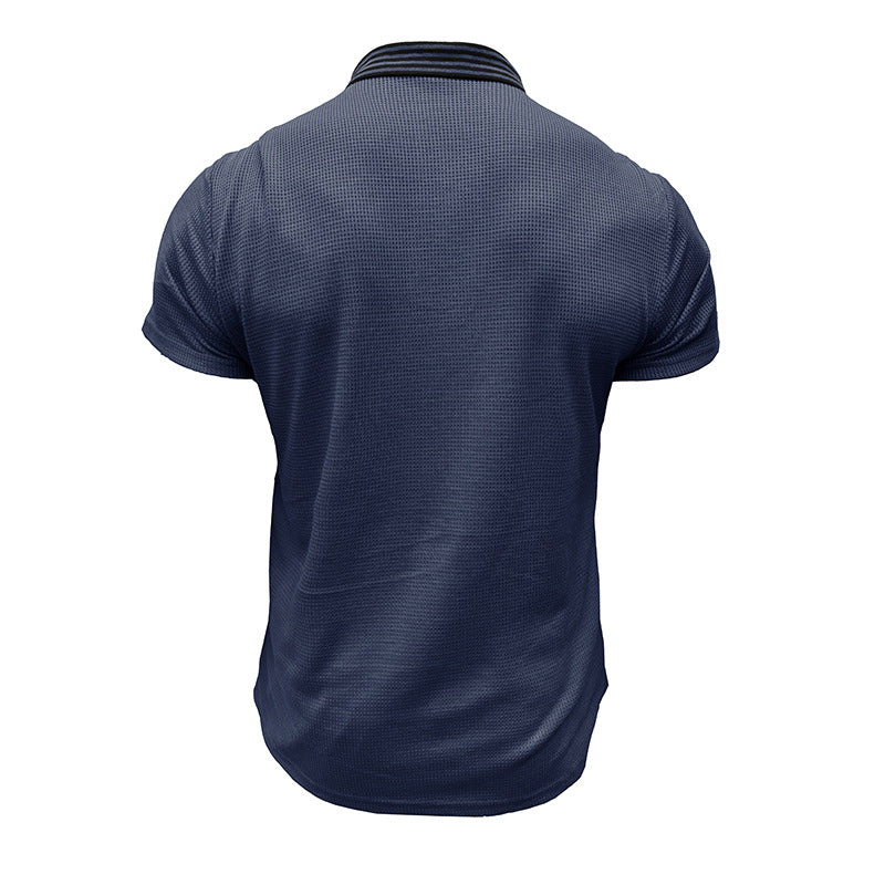 Herren Polohemd mit strukturiertem Design und modernem Kragen Echoarchiv