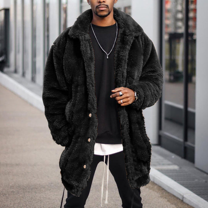 Herren Modische Teddyjacke mit verschließbaren Taschen und hoher Wärmeisolierung Echoarchiv