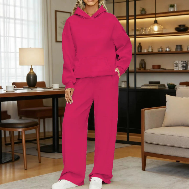 Damen nan kuscheliges Oversize Hoodie und weite Jogginghose Set Echo Archiv