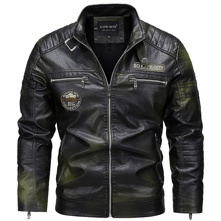 Herren Modische Bikerjacke Echo Archiv