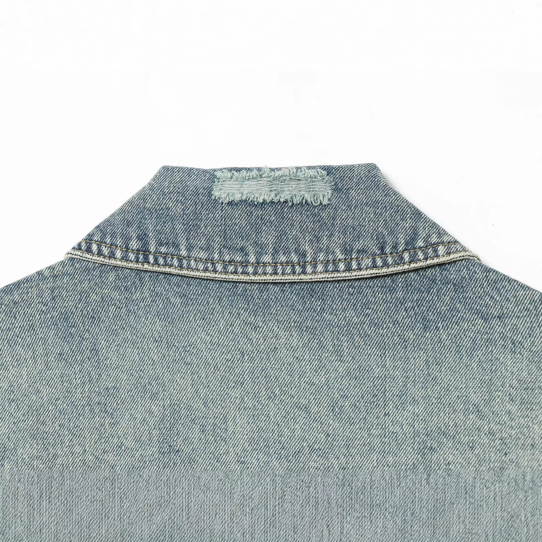 Damen Oversized Jeansjacke im Vintage‑Washed‑Look mit Brustklappentaschen Echoarchiv