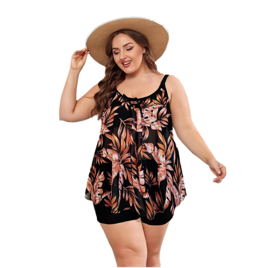 Damen Freizeit-Badeoutfit mit fließendem Schnitt Echo Archiv