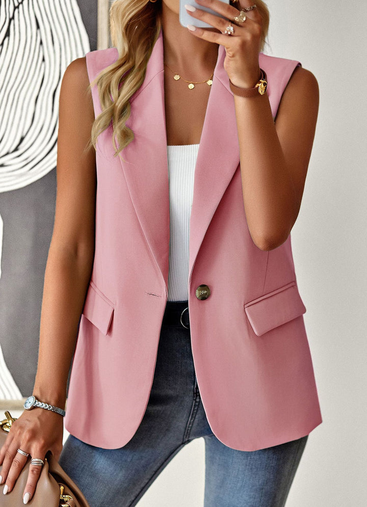 Damen ärmelloses Blazer-Oberteil mit taillierter Silhouette Echo Archiv