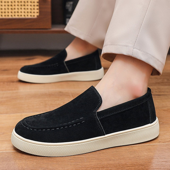 Herren Bequeme Wildleder Slipper Echo Archiv