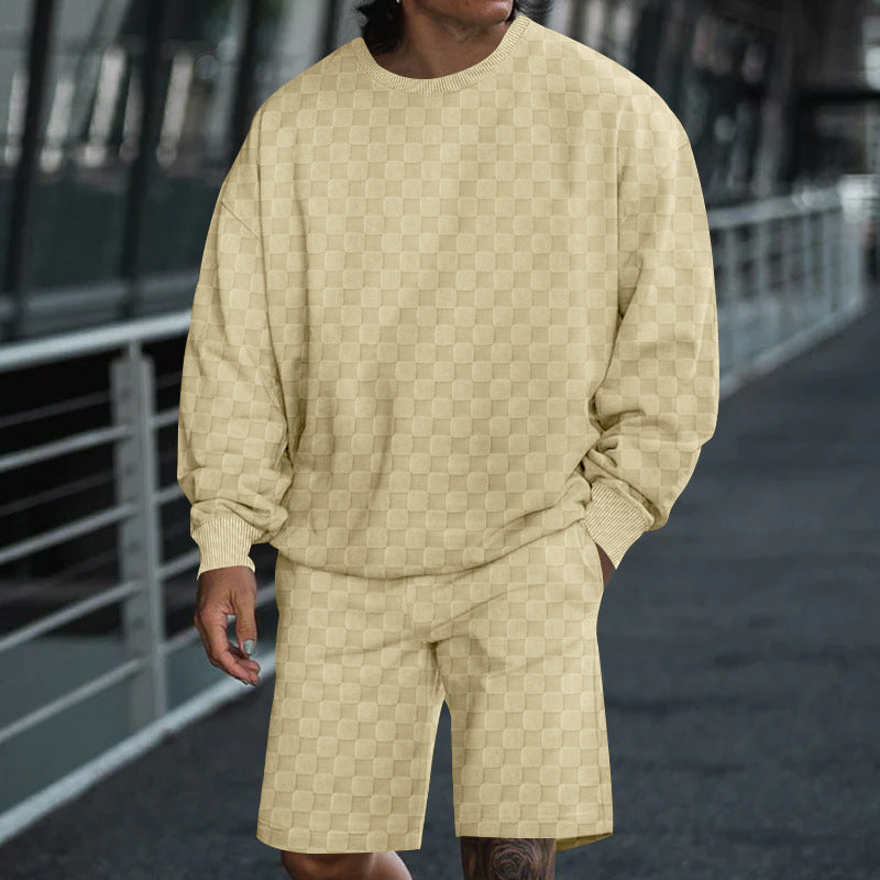 Herren Freizeit Sweater und Shorts Set Echoarchiv