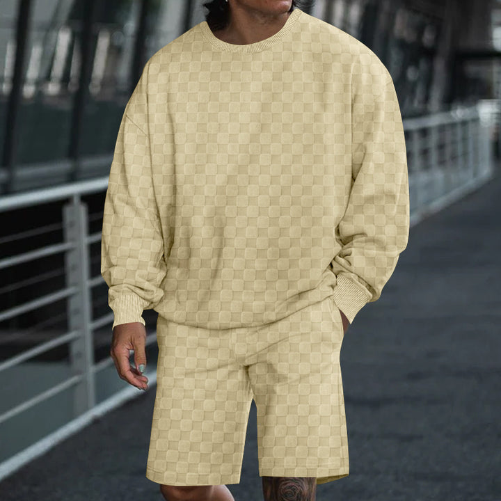 Herren Freizeit Sweater und Shorts Set Echoarchiv