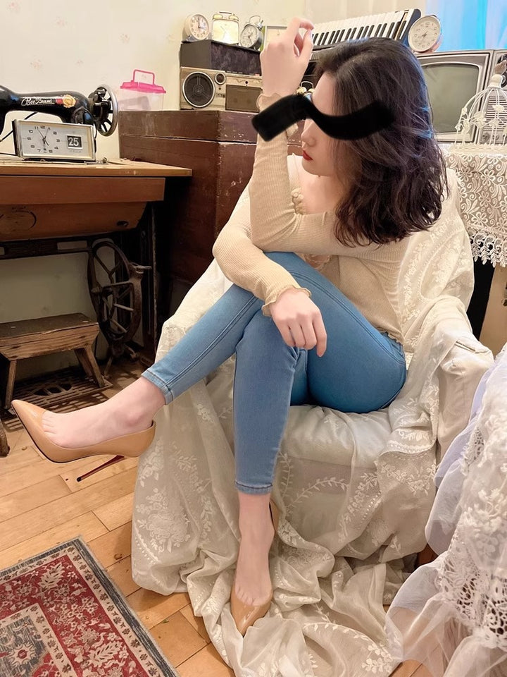 Damen Slingback-Pumps mit spitz zulaufender Silhouette und Stiletto-Absatz Echo Archiv