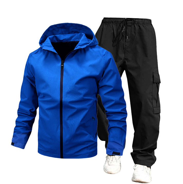 Herren Wetterfeste Outdoor-Jacke und Cargo-Hose Echo Archiv