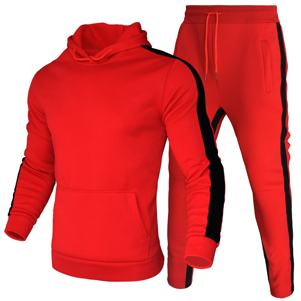 Herren sportliches Kapuzen-Sweatshirt und Jogginghose Set Echoarchiv