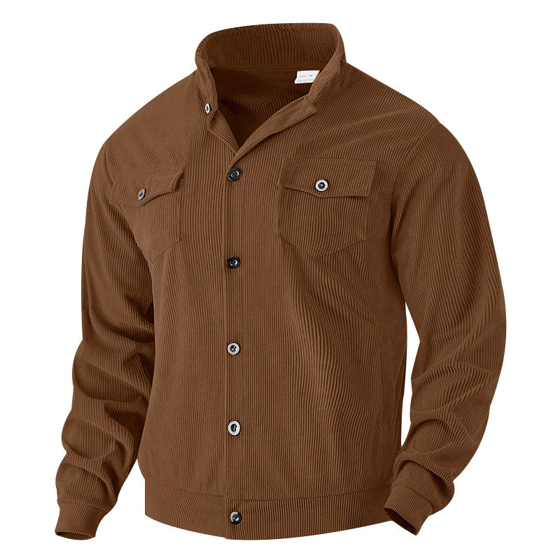 Herren Cordjacke mit praktischen Brusttaschen und strukturiertem Design Echoarchiv