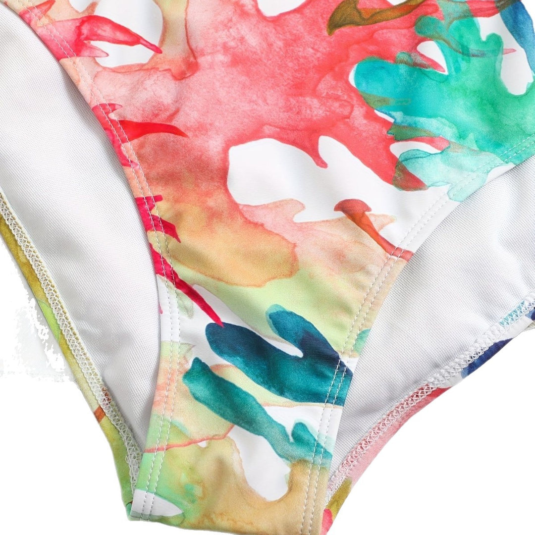 Damen Bikini-Set mit fließendem Rock und verspieltem Print Echo Archiv