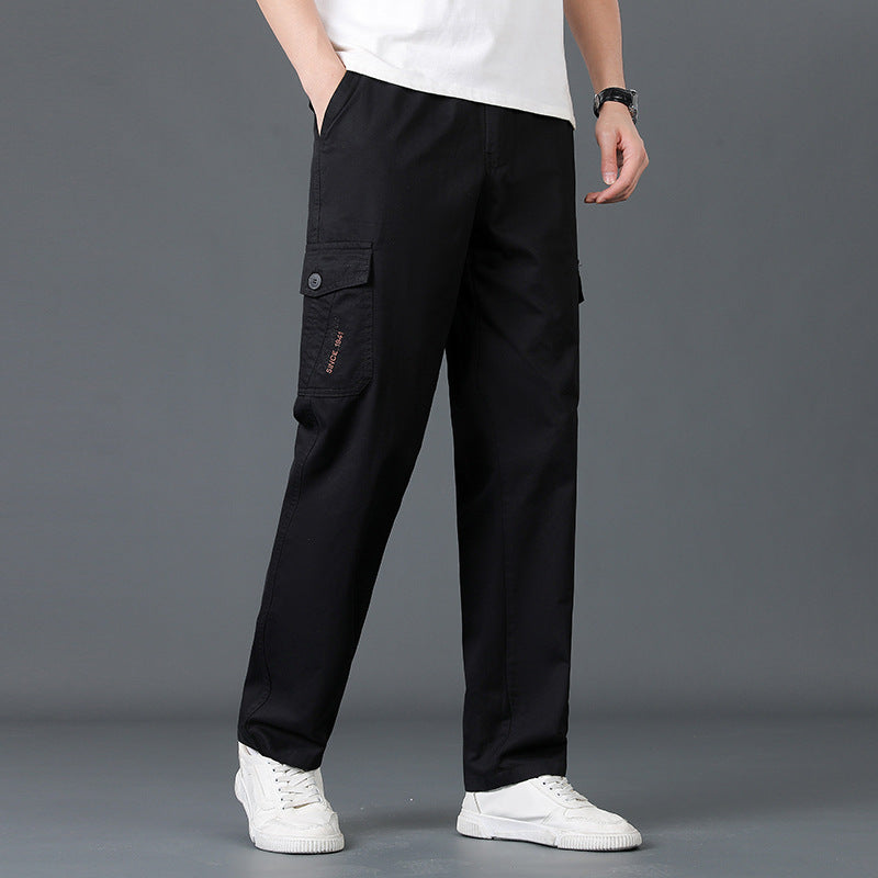 Herren Leichte Baumwoll‑Utility‑Cargohose mit elastischem Bund und geradem Bein Echo Archiv