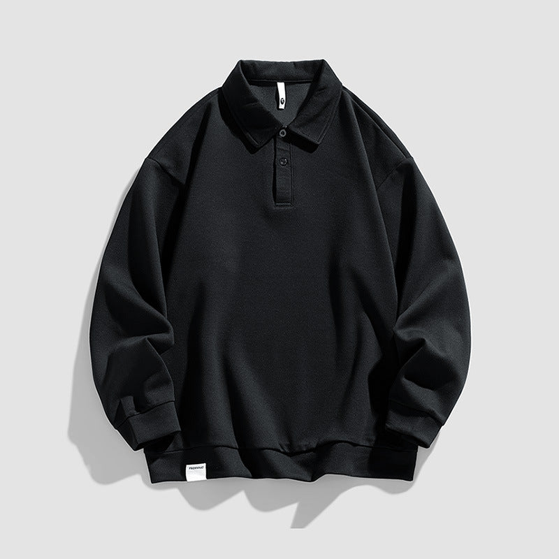 Herren lässiges Poloshirt mit oversized Schnitt und detailverliebtem Kragen Echoarchiv