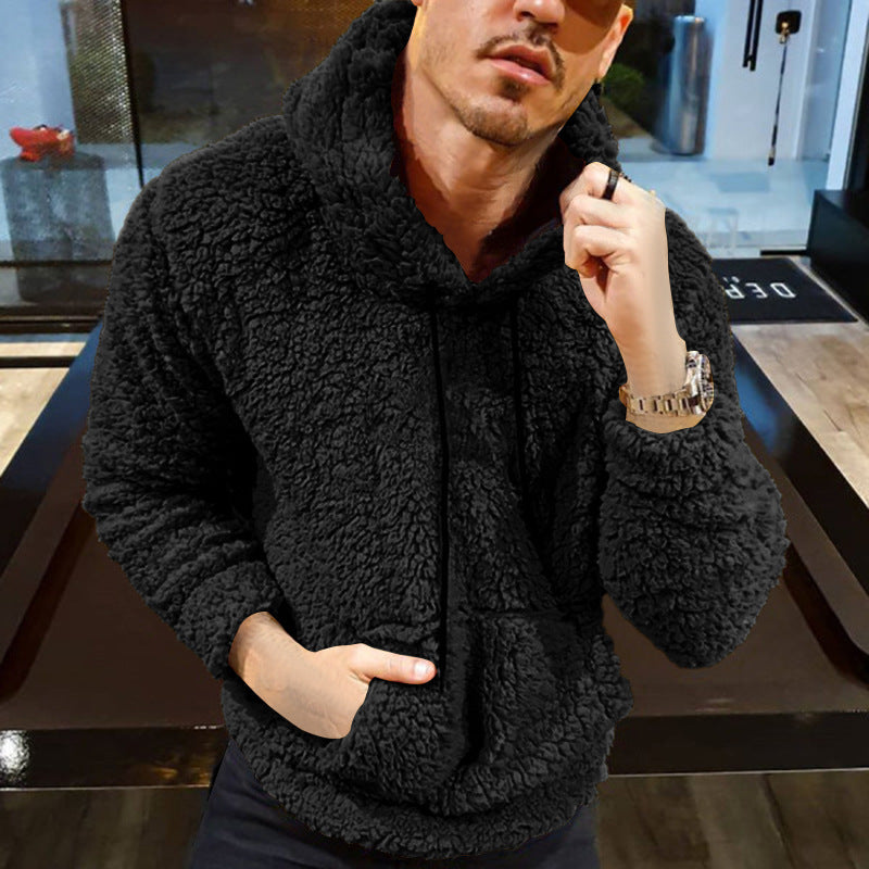 Herren Kuscheliger Teddyfell Hoodie Echoarchiv