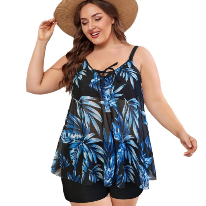 Damen Tankini-Set mit floralem Oberteil und eleganten Shorts Echo Archiv