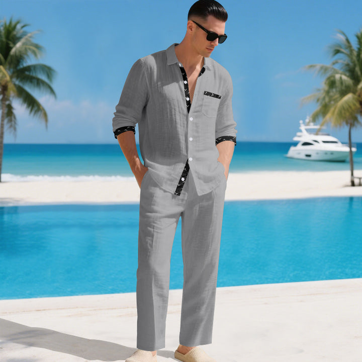 Herren elegante Sommer-Lounge-Anzug Echoarchiv
