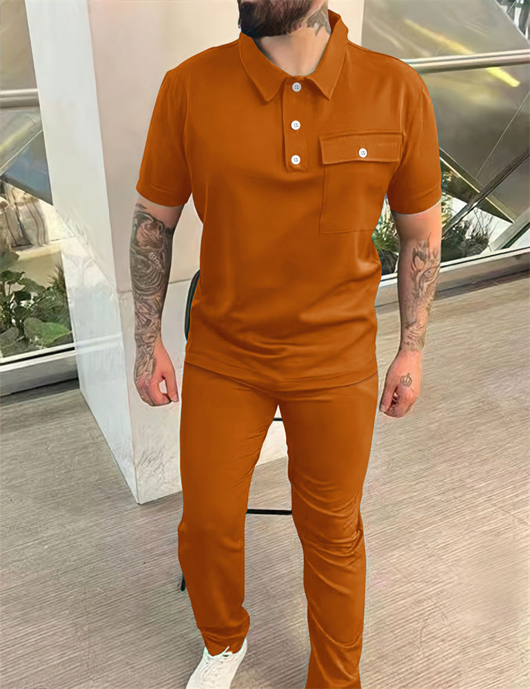 Stylisches Polo- und Hosen-Set für Herren Echoarchiv