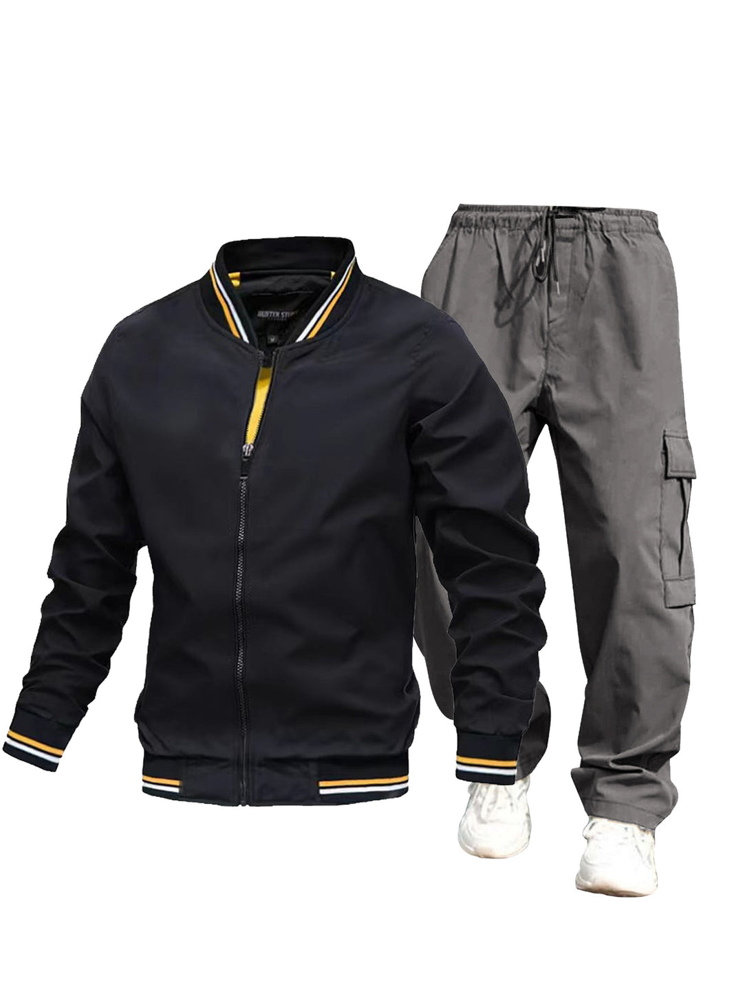 Herren Sportliche Jacke und Cargo-Hose Set Echo Archiv