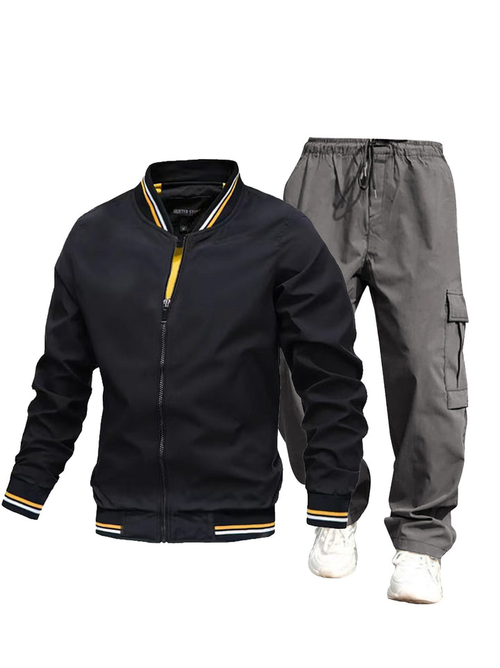 Herren Sportliche Jacke und Cargo-Hose Set Echo Archiv