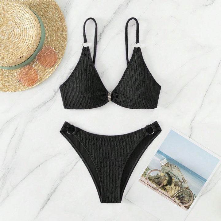 Damen Triangel-Bikini mit Ringverzierungen Echo Archiv